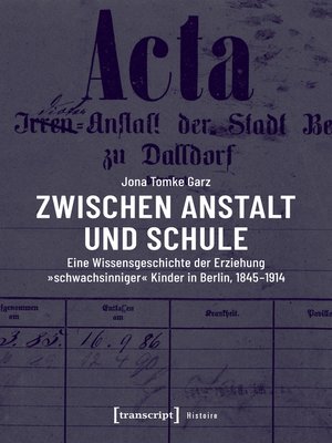 cover image of Zwischen Anstalt und Schule